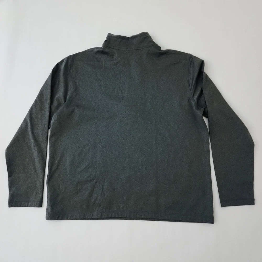 32 Degrees Heat Mens XL Quarter Zip Pullover Heather Gray Thermal Base Layer NEW